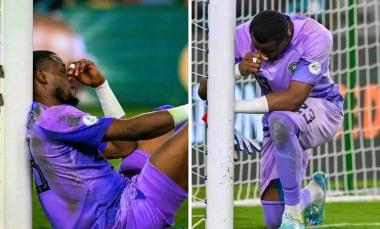 Stanley Nwabali looses dad and leaves the Super Eagles camp